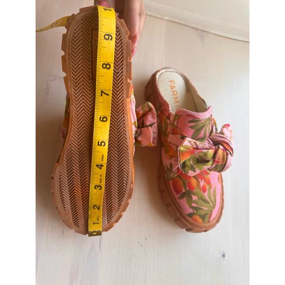 FARM RIO pink Bow Mule Sneaker size 6 - Picture 7 of 12